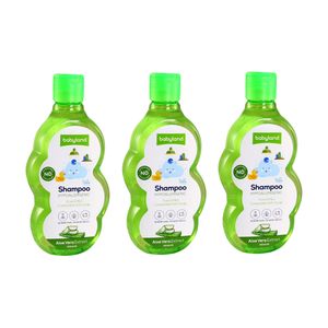 شامپو بچه بیبی لند مدل aloe vera extract حجم 200 میلی لیتر بسته 3 عددی